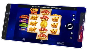mobile interface of slot Coin Win at 1 Red Casino